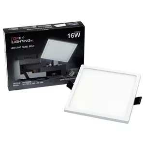 Светодиодная панель TOPE SPLIT SQ 16W 1280 лм нейтральный белый IP44 для встраивания или накладки