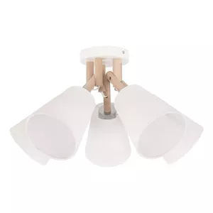 Griestu lampa TK_LIGHTING Vaio White 666 — 5x60W E27