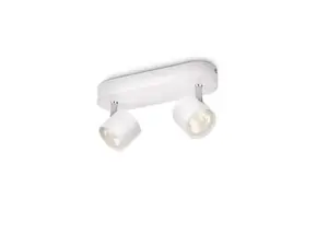 Потолочно-настенный светильник Philips Dimmable LED Star 2x 11.5W, тёплый белый 2700K, 10000 лм, IP20