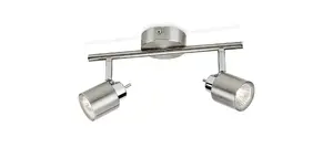 Philips Essentials Meranti Uzmontējams gaismeklis GU10 2x LED IP20 220-240 V Hroms