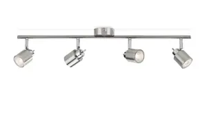 Потолочный и настенный светильник Philips Meranti, 4x GU10, хром