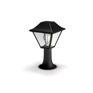 Philips myGarden Alpenglow Pedestal Light, E27, Black, Aluminium