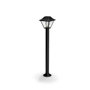 Philips myGarden Alpenglow Outdoor Pedestal Post Light Black Metal E27 60W