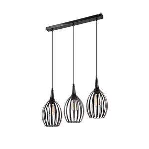PIEKARAMĀ LAMPA LM 3.107 3X60W E27 MELNA