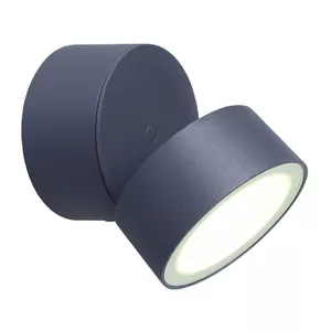 Lutec Trumpet LED Facade Light, 11W, 840 lm, 4000K, IP54, Grey