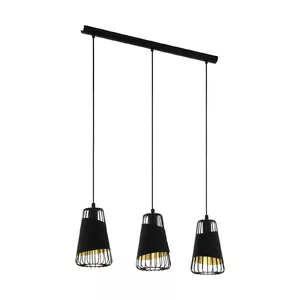 EGLO Austell lustra un piekaramā lampa Lokans montāža E27 Melns, Zelts