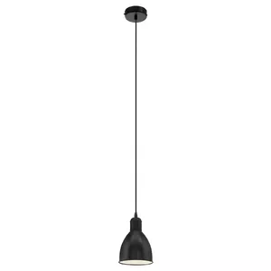 EGLO Priddy suspension lighting Flexible mount E27 Black, White
