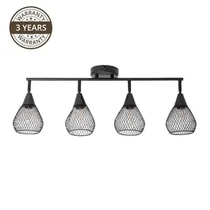 DOMOLETTI Bistro MB51166-4 Spot Lamp with 4x E14 Sockets up to 40W