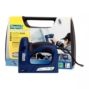 Electric Staple Gun Rapid ESN114 140V — Rapid ESN114 electric stapler 140V for 6–14 mm staples