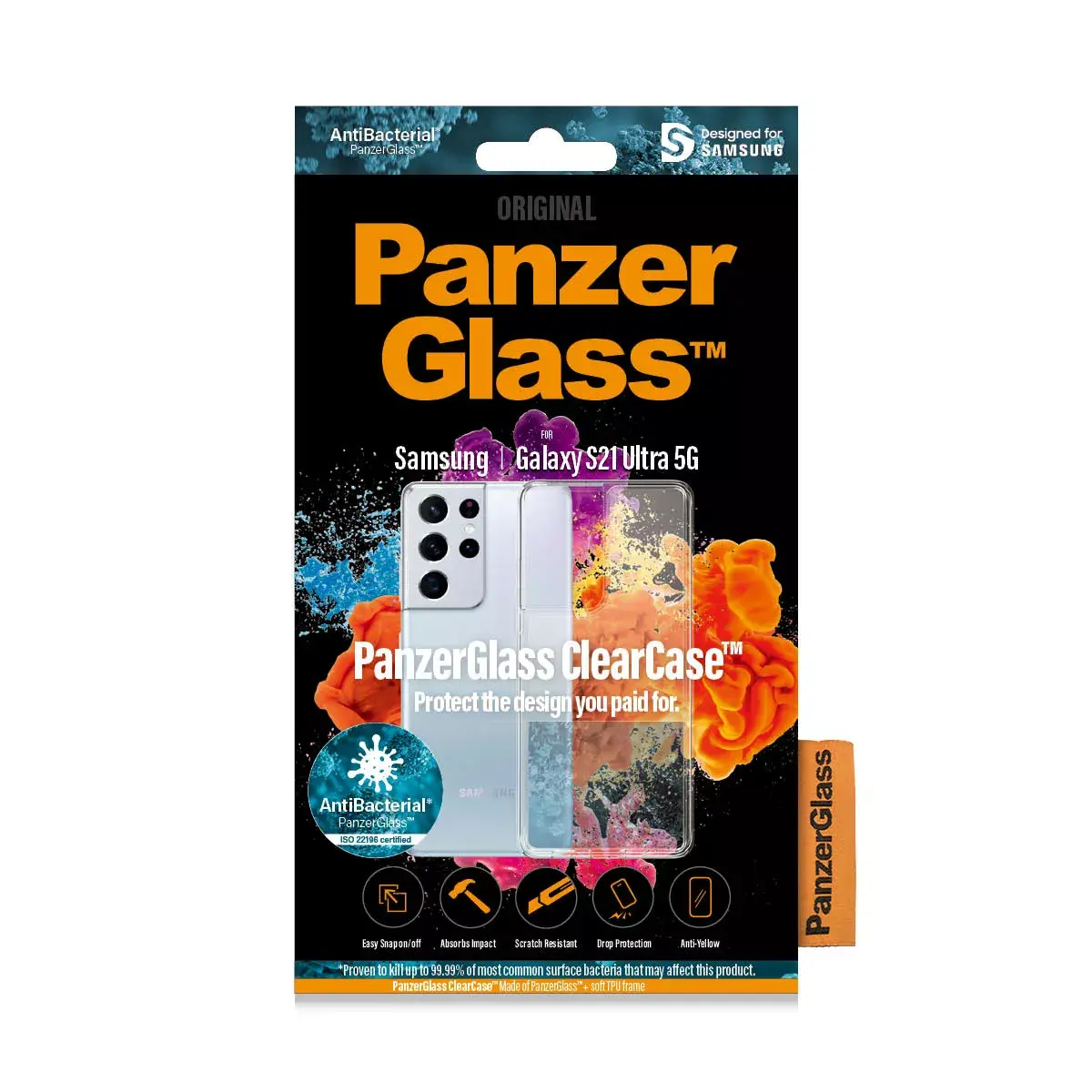 PanzerGlass ClearCase vāciņš priekš Samsung Galaxy S21 Ultra 5G Photo 2