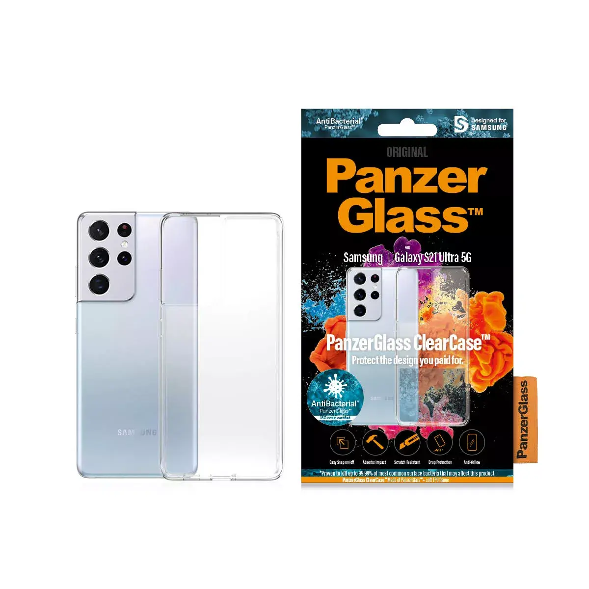 PanzerGlass ClearCase vāciņš priekš Samsung Galaxy S21 Ultra 5G Photo 3