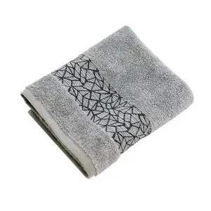 Bath Towel DOMOLETTI LELA 70x140 cm Grey, 100% cotton