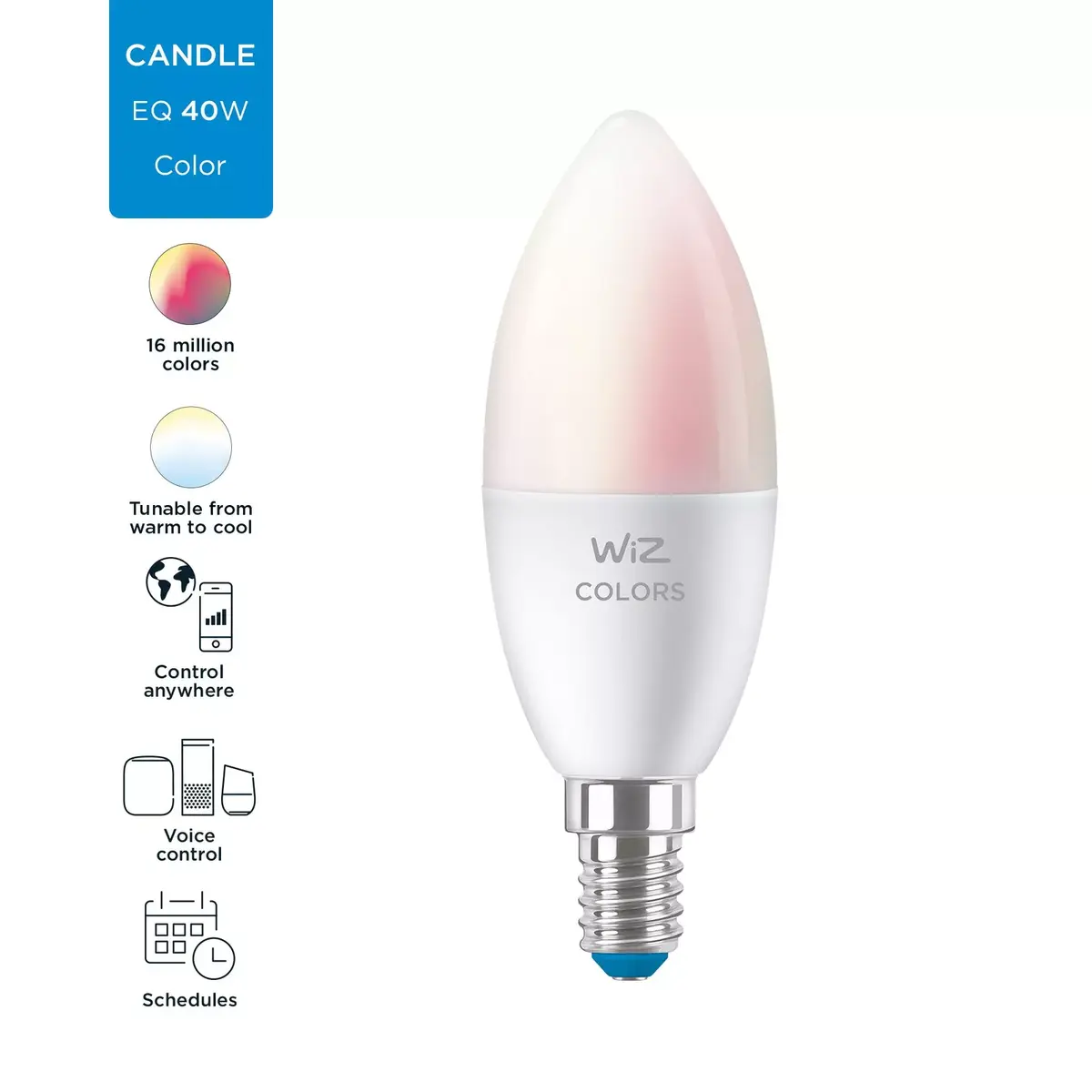 Умная лампочка WiZ Candle 40 W C37 E14 Photo 2