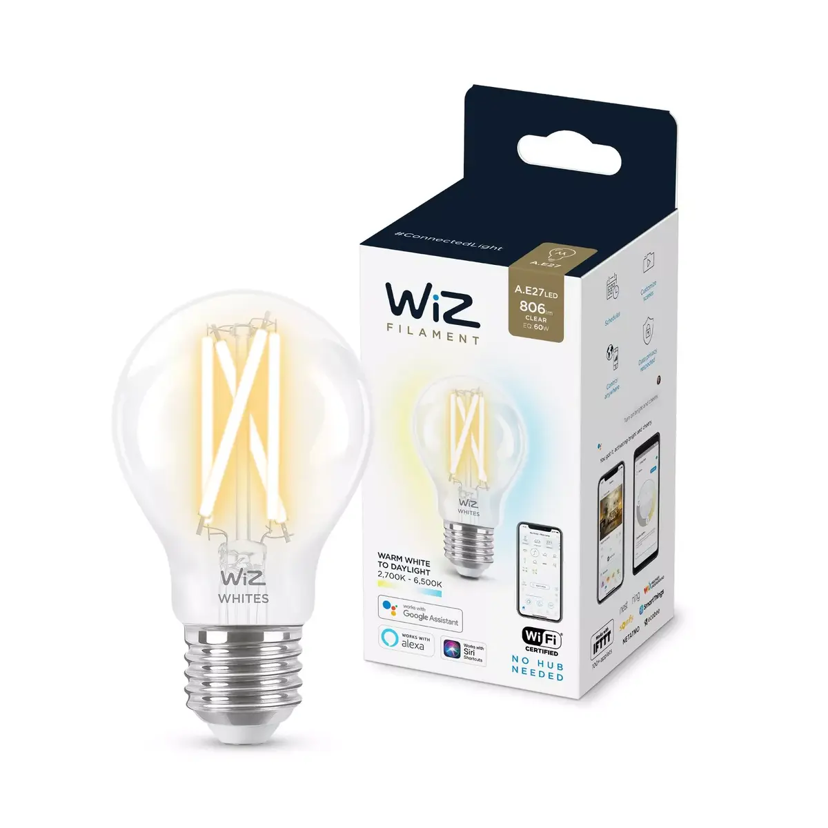 WiZ умная LED лампа A60 E27 7 Вт Photo 2