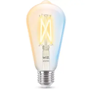 Viedā spuldze WiZ Filament Bulb Clear 60 W ST64 E27 Caurspīdīga Wi-Fi