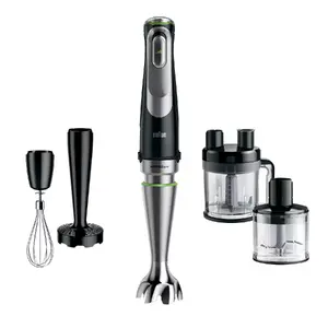 Immersion blender BRAUN MultiQuick 9 MQ 9195XLI — 1200 W, stainless steel shaft, 2 L bowl, 0.6 L beaker