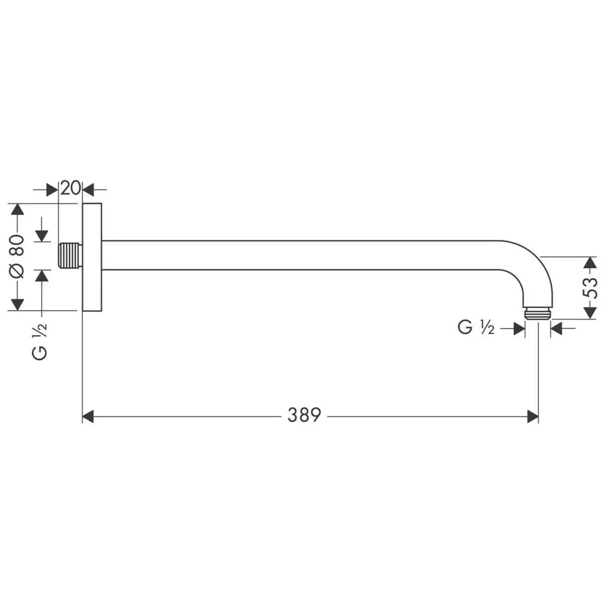 Держатель душа hansgrohe 27413000 хром Photo 2