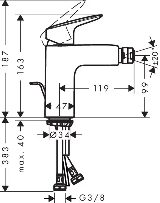Смеситель Hansgrohe Logis 71200000 Photo 2