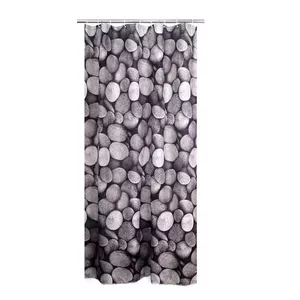 Шторка для душа RIDDER Piedras with Stones 180 — тканевая занавеска 180 x 200 см