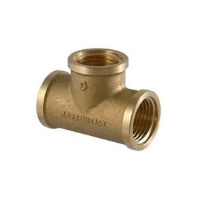 Тройник резьбовой TDM Brass 205P4 1 1/4 дюйма ВР-ВР-ВР
