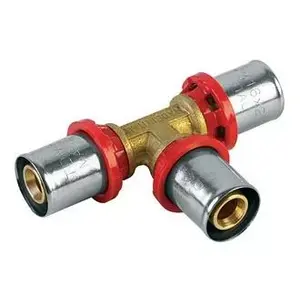 TDM Brass presējams T-veida savienojums Art 1645 26x20x26 mm