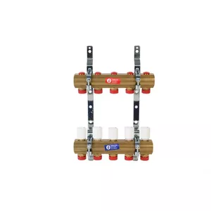 Giacomini R553D Manifold 1 inch x 3/4 inch with 3 Outlets