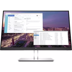 HP E-Series E23 G4 monitori 58,4 cm (23") 1920 x 1080 pikseļi Full HD LCD Melns, Sudrabs