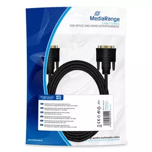 DVI cable MediaRange MRCS129 2 m Black