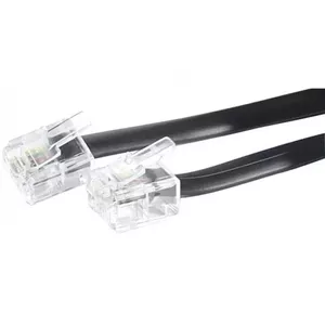 Телефонный кабель Hypertec 288100-HY 2 м черный RJ-11