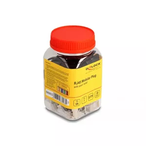 DeLOCK 66903 соединитель RJ-45 Черный Металлический Мужской 25 шт