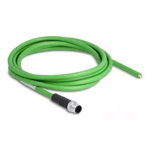 DeLOCK Network cable M12 4 pin D-coded to open wire ends TPU 2 m