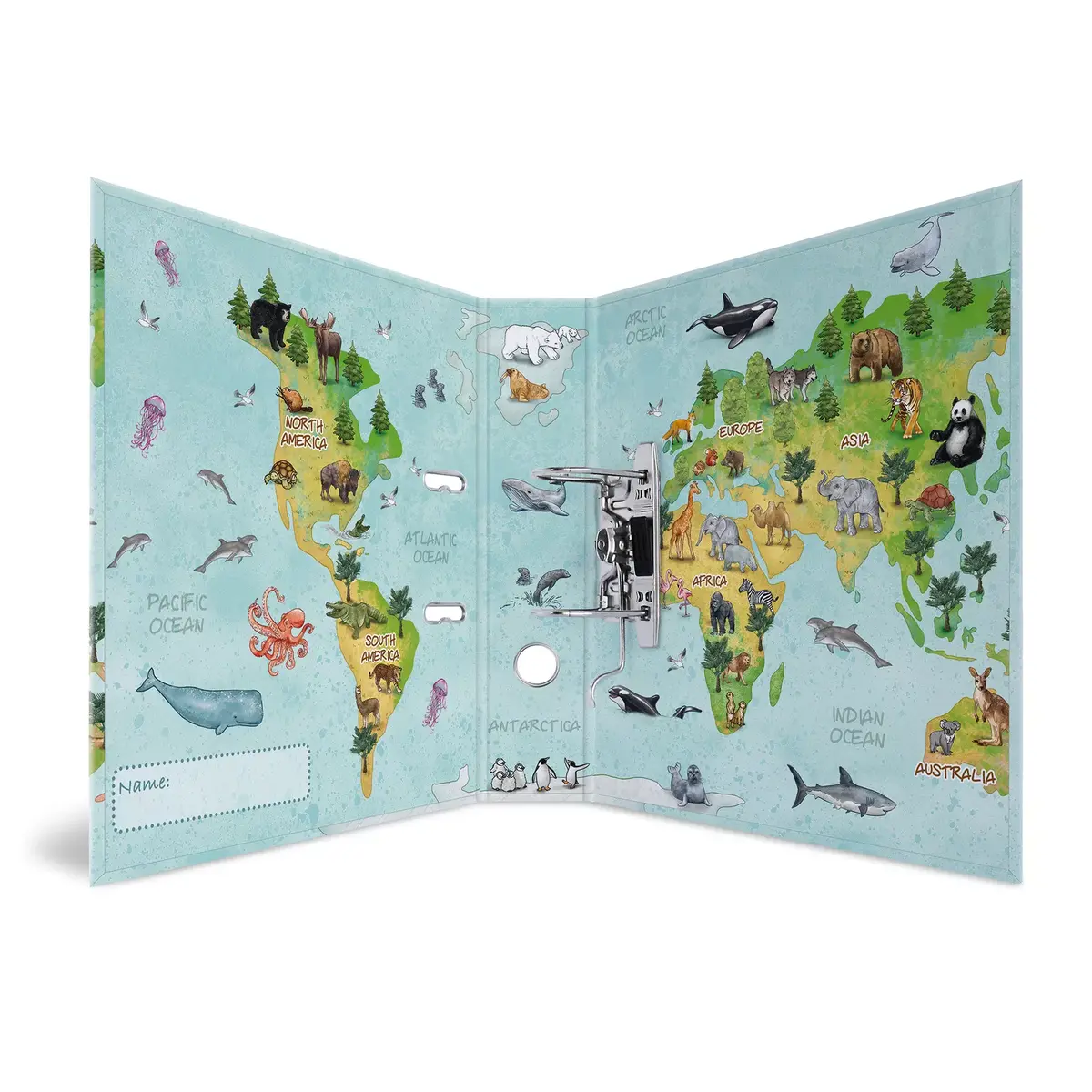HERMA Motif file A4 World Map Photo 4