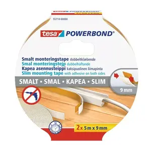 Divpusēja līmējoša montāžas līmlente Tesa 55714-00000-03, biezums 0.009 mm, garums 5 m