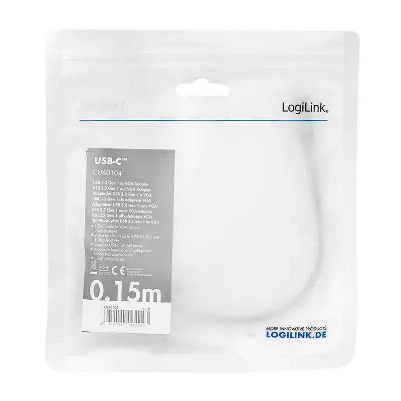 LOGILINK CUA0104 Кабель USB‑C → VGA Photo 4