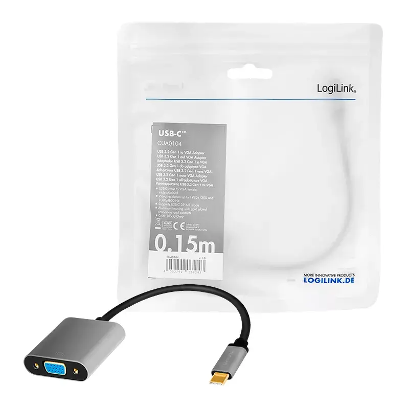 LOGILINK CUA0104 Кабель USB‑C → VGA Photo 5