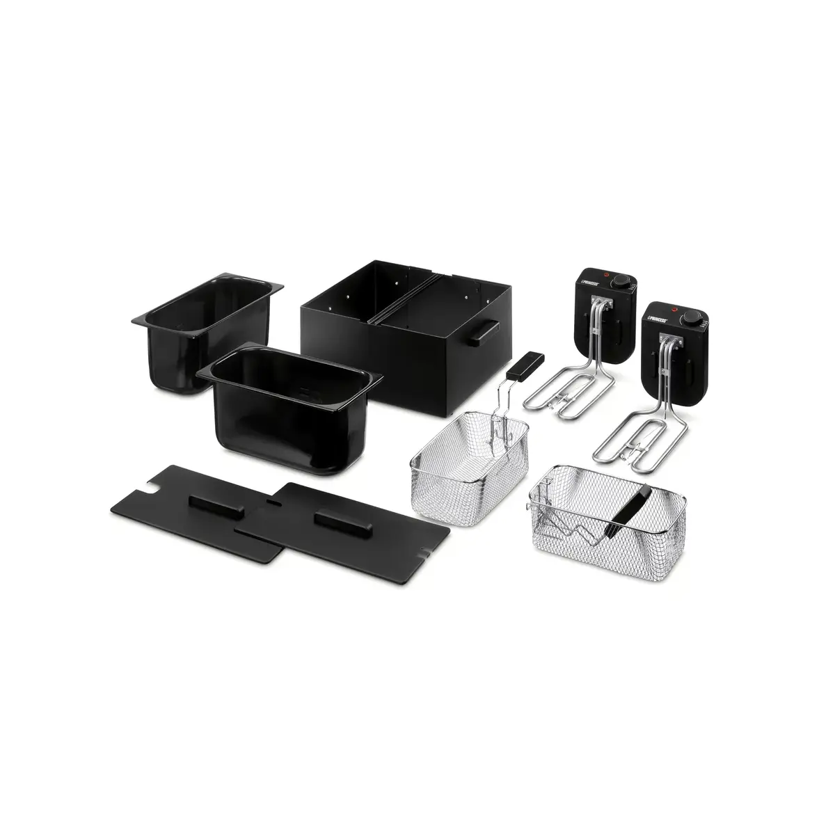 Fritēšanas katls Princess 183028 Double Black Fryer Photo 5