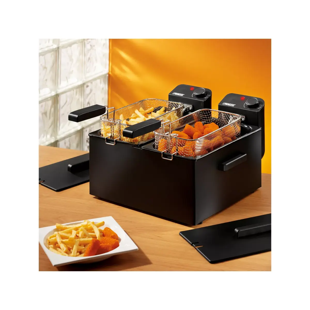 Fritēšanas katls Princess 183028 Double Black Fryer Photo 9