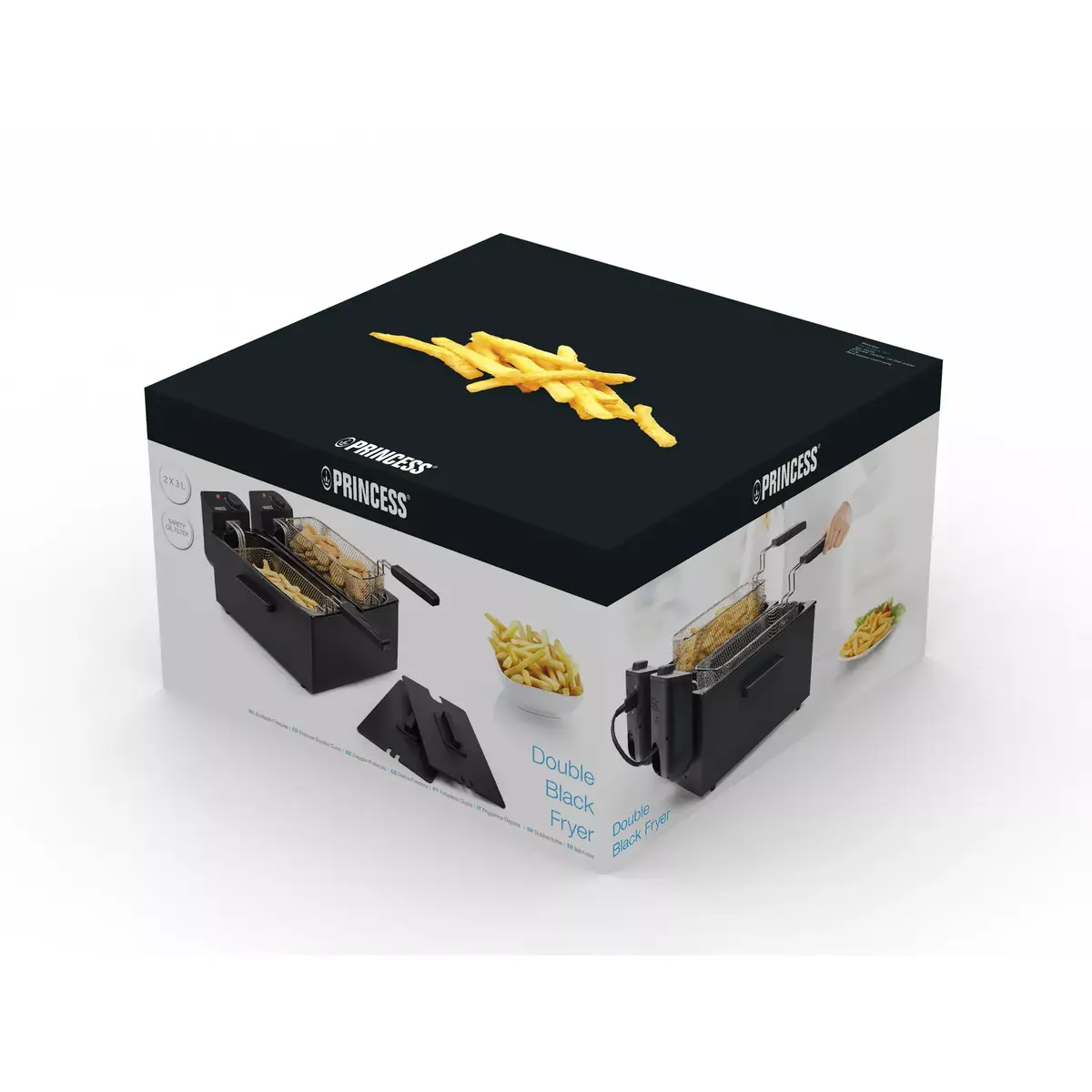 Fritēšanas katls Princess 183028 Double Black Fryer Photo 16