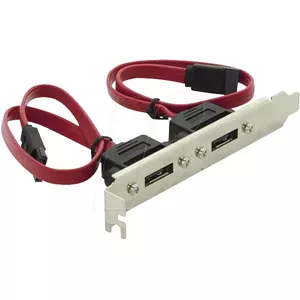 Bracket S-Conn Handels GmbH BRACKET 10 2x eSATA mounting bracket by ShiverPeaks