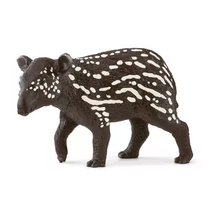 Figure toy Schleich Tapir Baby — WILD LIFE series, black and white, suitable from 3+ years