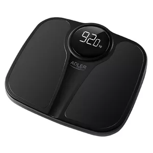 Adler AD 8172B personal scale Square Black Electronic personal scale