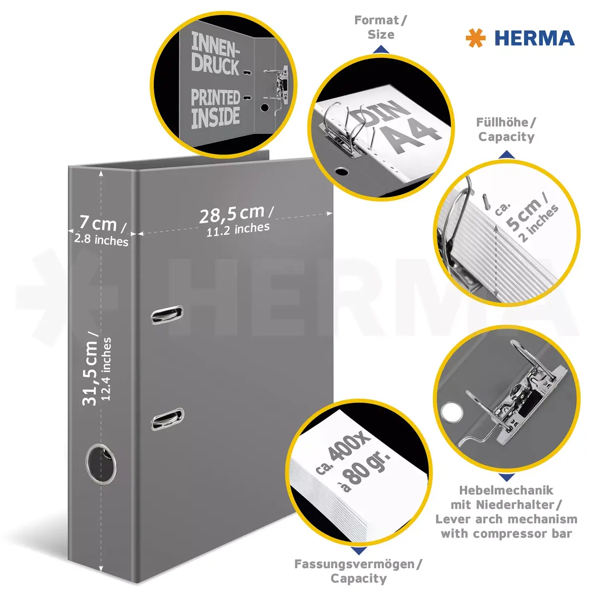 Ring Binder HERMA 7016 A4 Photo 6