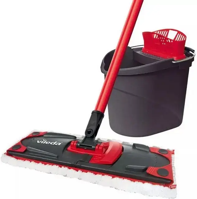 VILEDA Ultramax Box Mop with Bucket and Ajax 1L Photo 2