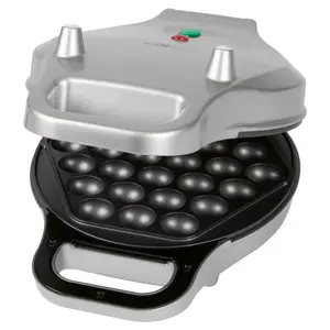 Waffle maker CLATRONIC WA 3772, 700 W, silver, non-stick single-waffle plate