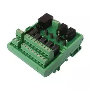 Releja kārba seriālais pārveidotājs/atkārtotājs/izolators ONLINE USV-Systeme CON_R_AUX, 12 V, 500 mA, 68×45×78 mm, 0.1 kg, melni/zaļš