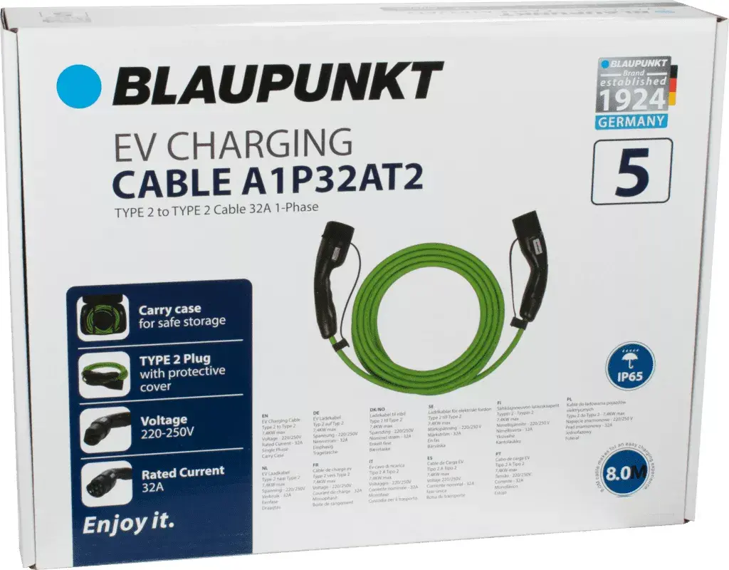 Elektriskā transportlīdzekļa uzlādes kabelis Blaupunkt A1P32AT2 Photo 6