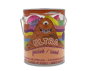 Epee Sand Ultra Magic Sand 900 г с 4 большими формочками и 2 инструментами, оранжевый, Muffins