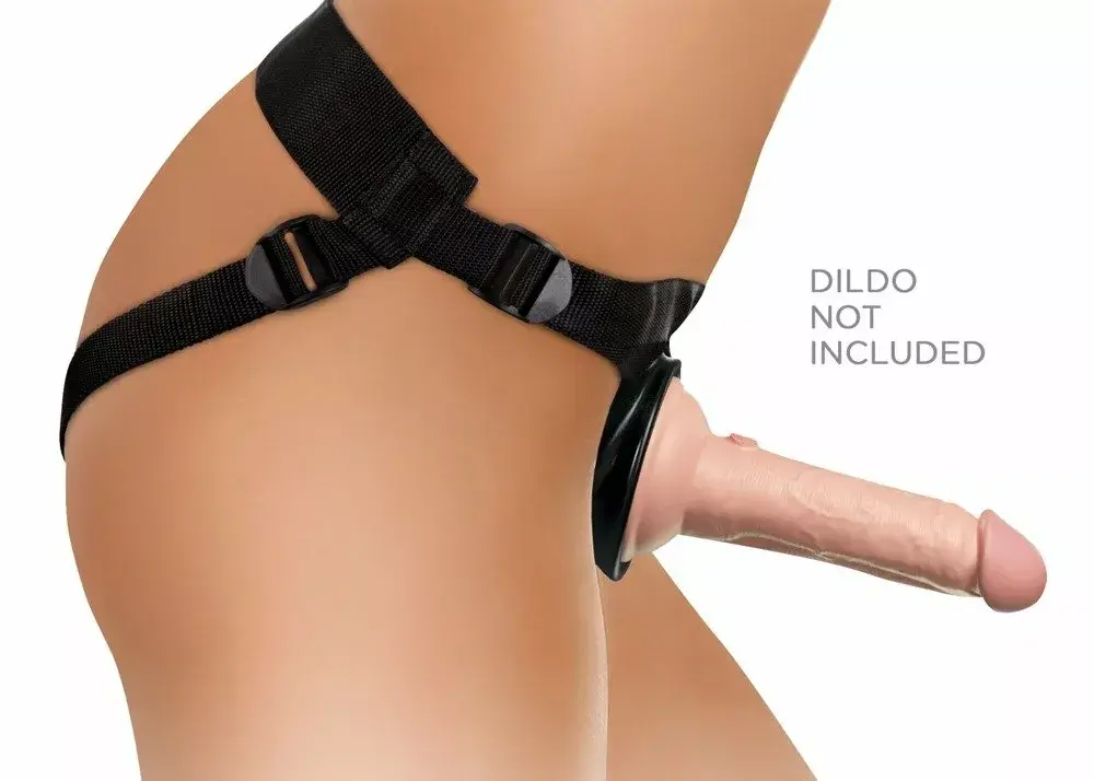 Страпон-гарнитура King Cock Beginner Silicone Black Photo 5