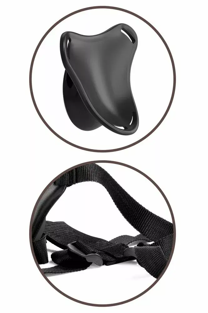Страпон-гарнитура King Cock Beginner Silicone Black Photo 9