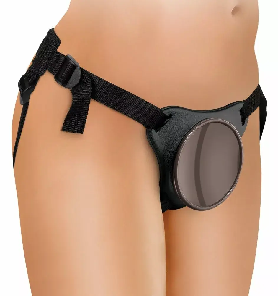 Штрапон king cock Comfy Body Dock Strap-On H Silicone Black Photo 3